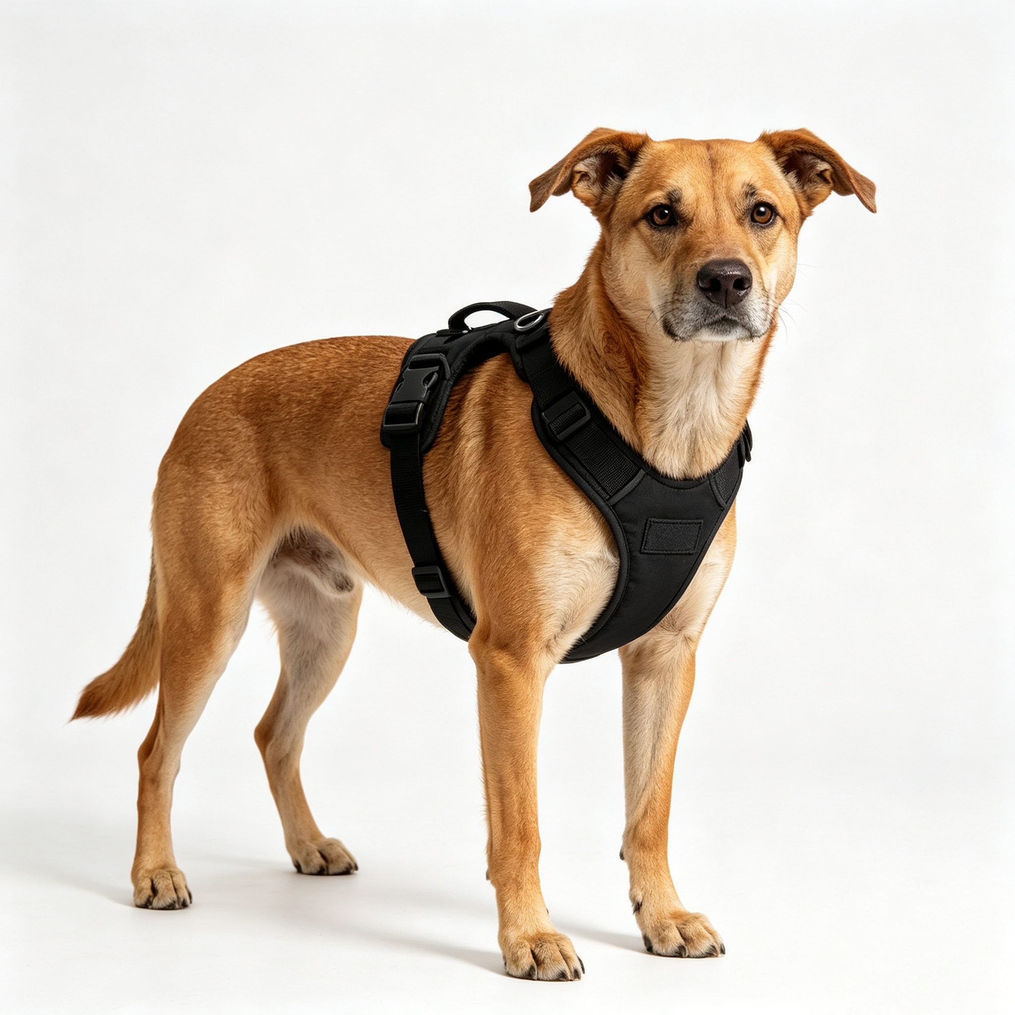 Adjustable Soft Padded Pet Harness Heavy Duty Nylon Webbing Dog Harness